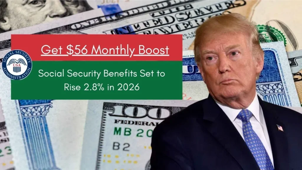 Social Security Benefits Set to Rise 2.8% in 2026: Retirees Get $56 Monthly Boost  1 Social Security Benefits Set to Rise 2.8% in 2026